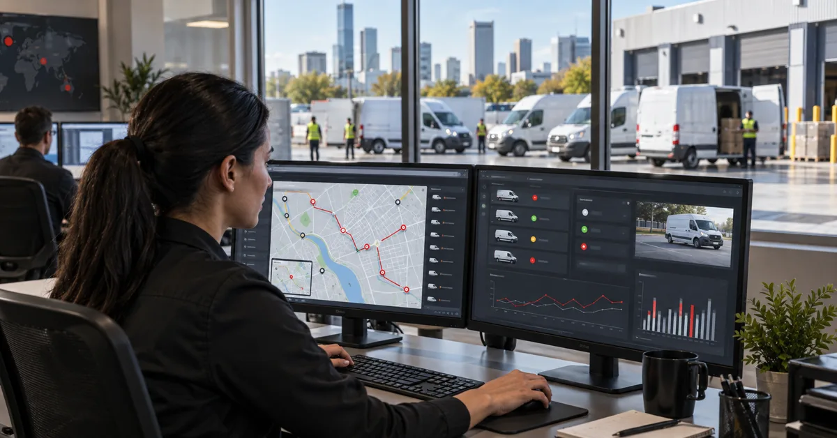 Fleet dispatcher using telematics data to optimize commercial vehicle routes